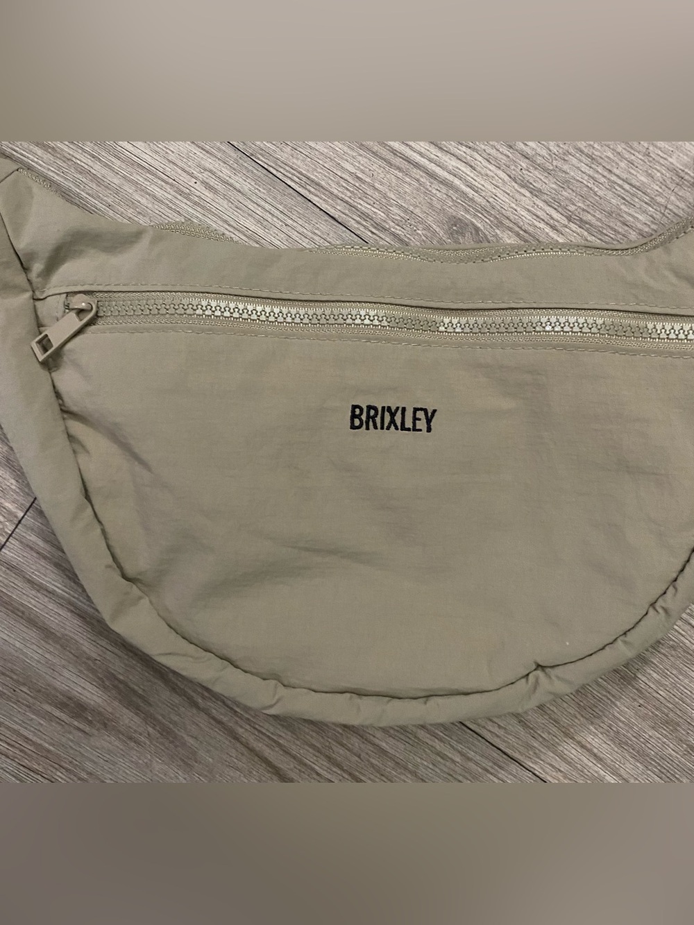 Brixley Sand Crescent Bag Sling Bag with Branded Strap - Picture 2 of 16